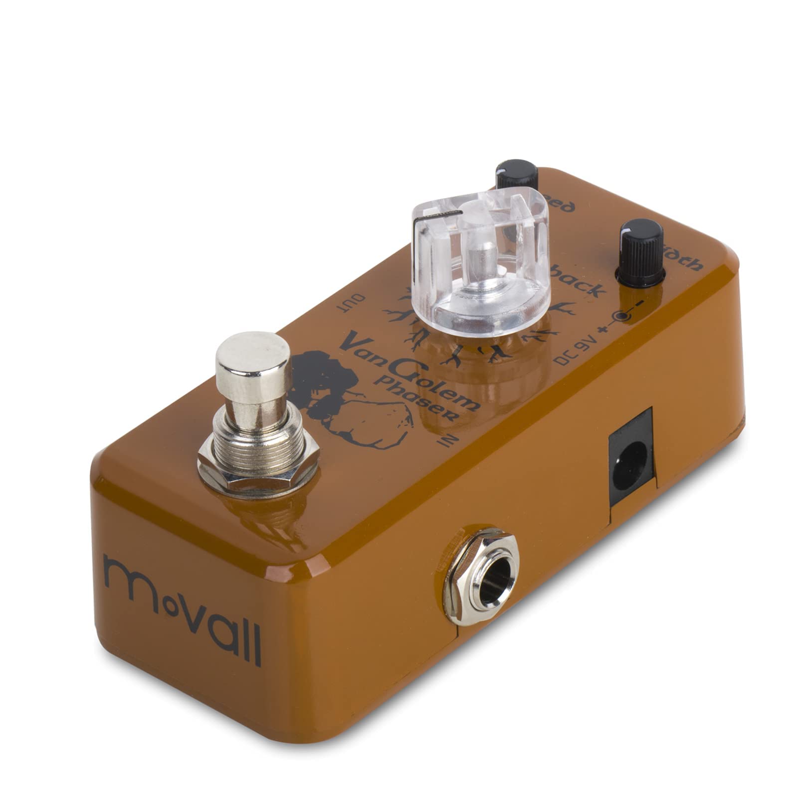 Movall MP-301 Phaser Guitar Effect Pedal Pure Analog Processor Mini Pedal with True Bypass